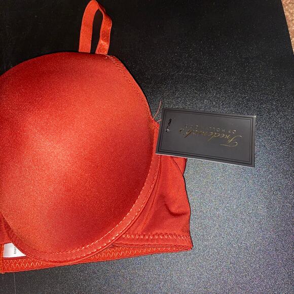NWT Fredericks of Hollywood Rust Red Diana Push-Up Plunge Underwire Bra Size 38C - Picture 4 of 8